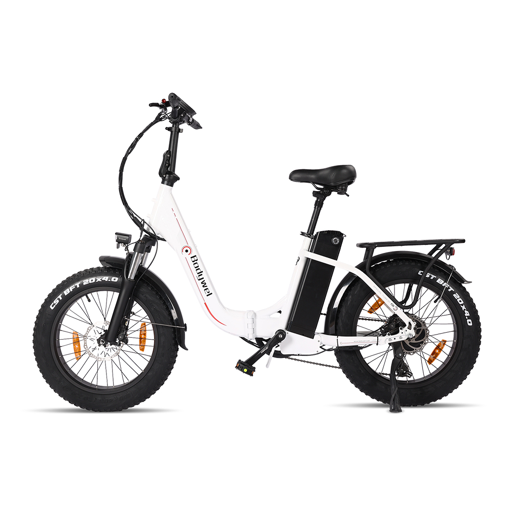 Bicicleta eléctrica con neumáticos anchos plegable Bodywel® F20 (2)